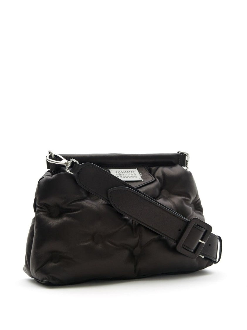 Maison Margiela Padded Leather Shoulder Bag With Wide Adjustable Strap