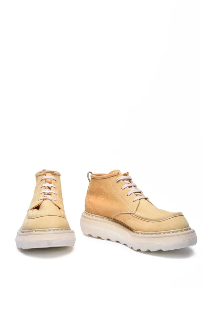 Premiata Unique Yellow Leather Boots