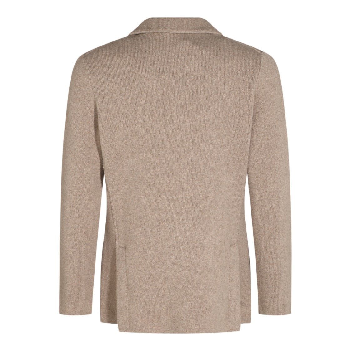 Lardini Textured Knit Notched Lapel Floral Pin Blazer
