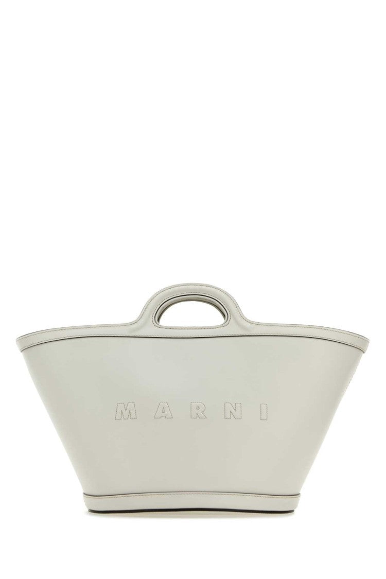 Marni White Leather Small Tropicalia Handbag
