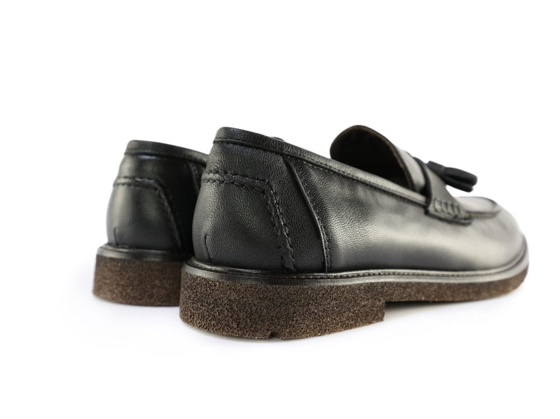 Ton Gout Mocassino Mateo Sheepskin Loafers With Decorative Tassels