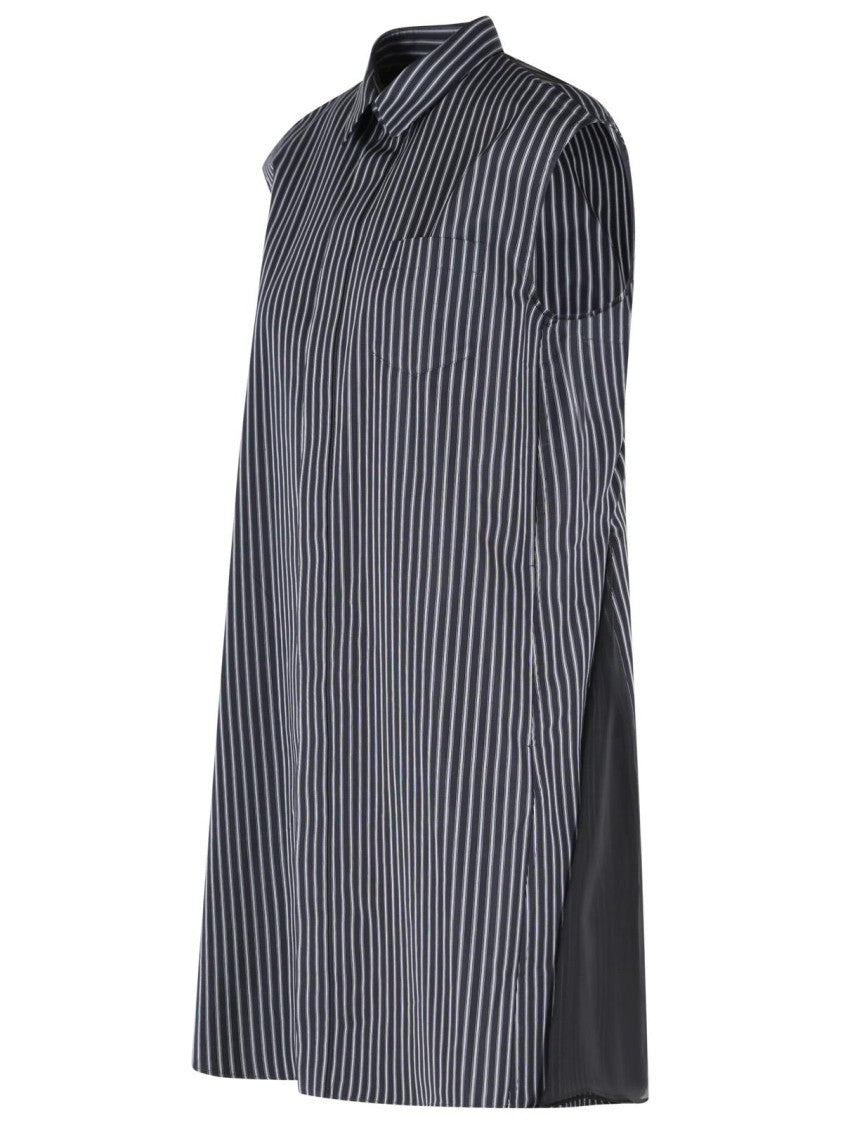 Sacai Navy Cotton Blend Dress