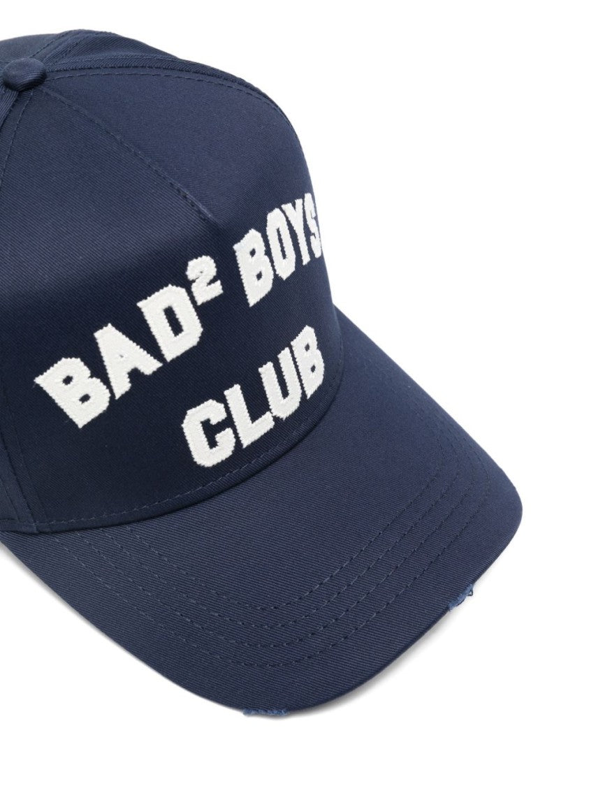 Dsquared2 Structured Cotton Baseball Cap With Bold Embroidery