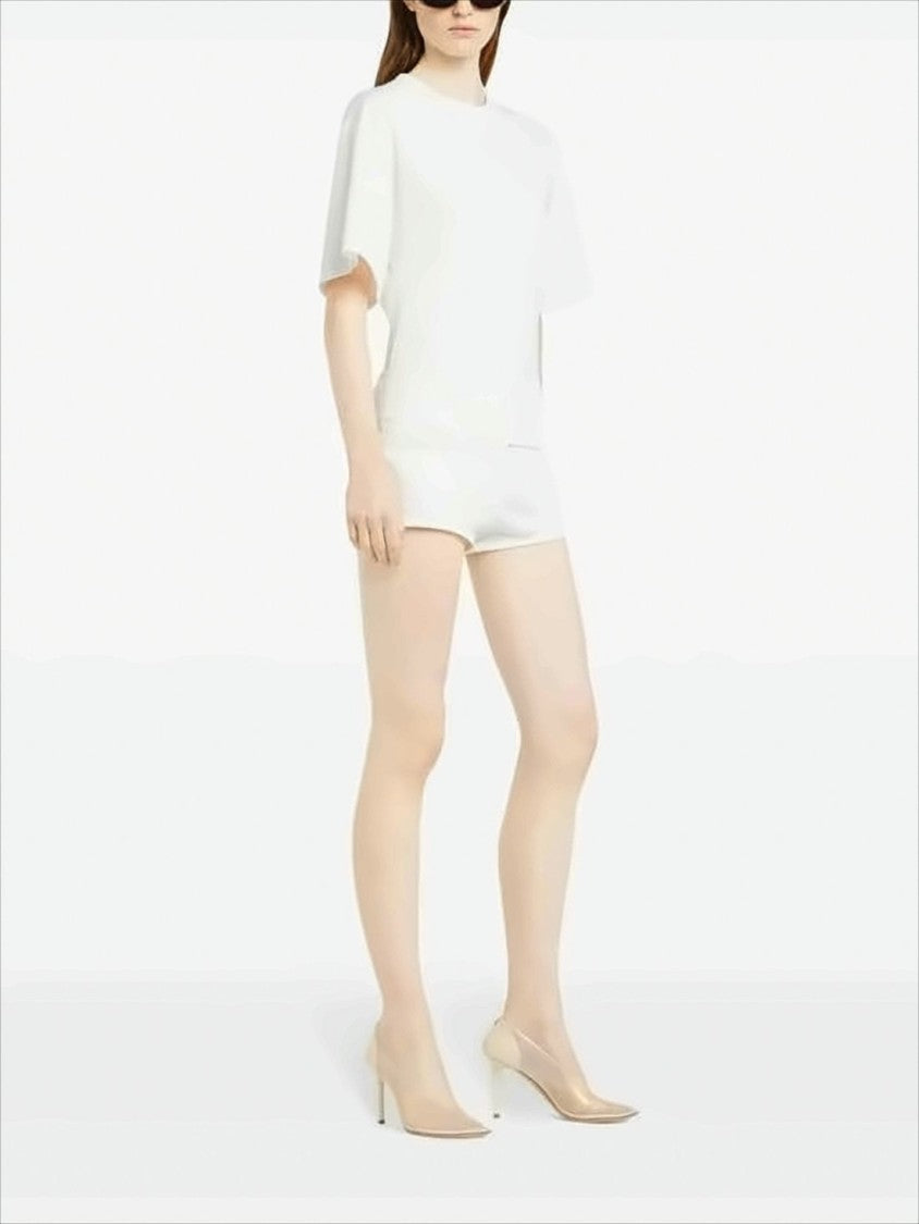 Courrèges Short-Sleeved Fitted Top With Boxy Silhouette