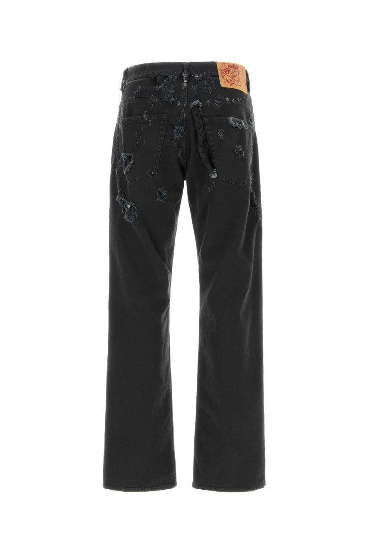 Magliano Black Denim Livello Broken Bull Jeans