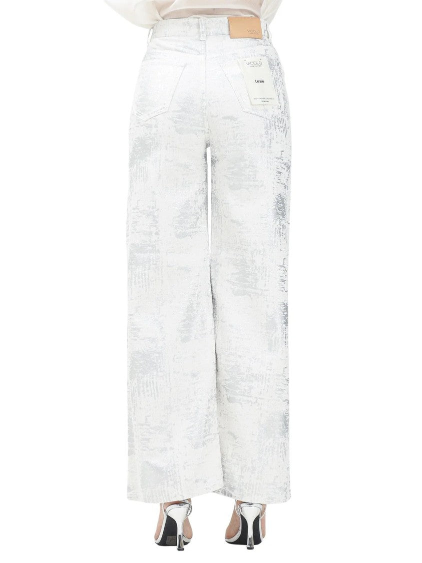 Vicolo Indigo Wide-Leg High-Waist Jeans