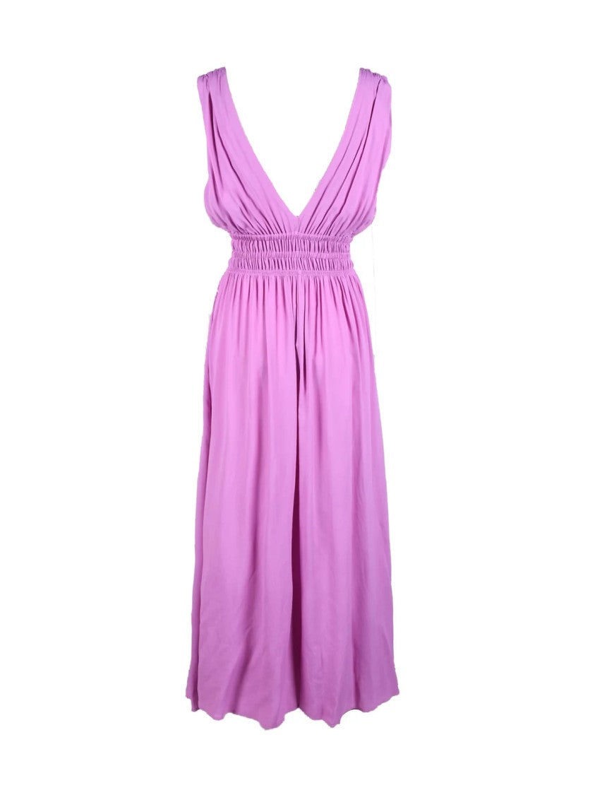Icona Pink Rayon Long Dress