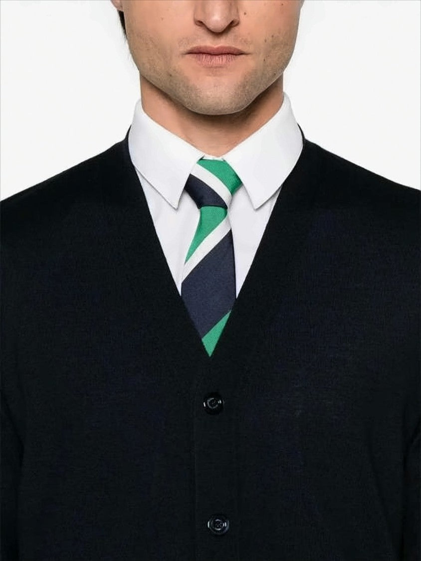 Gucci Wool Cardigan With Deep V-Neck