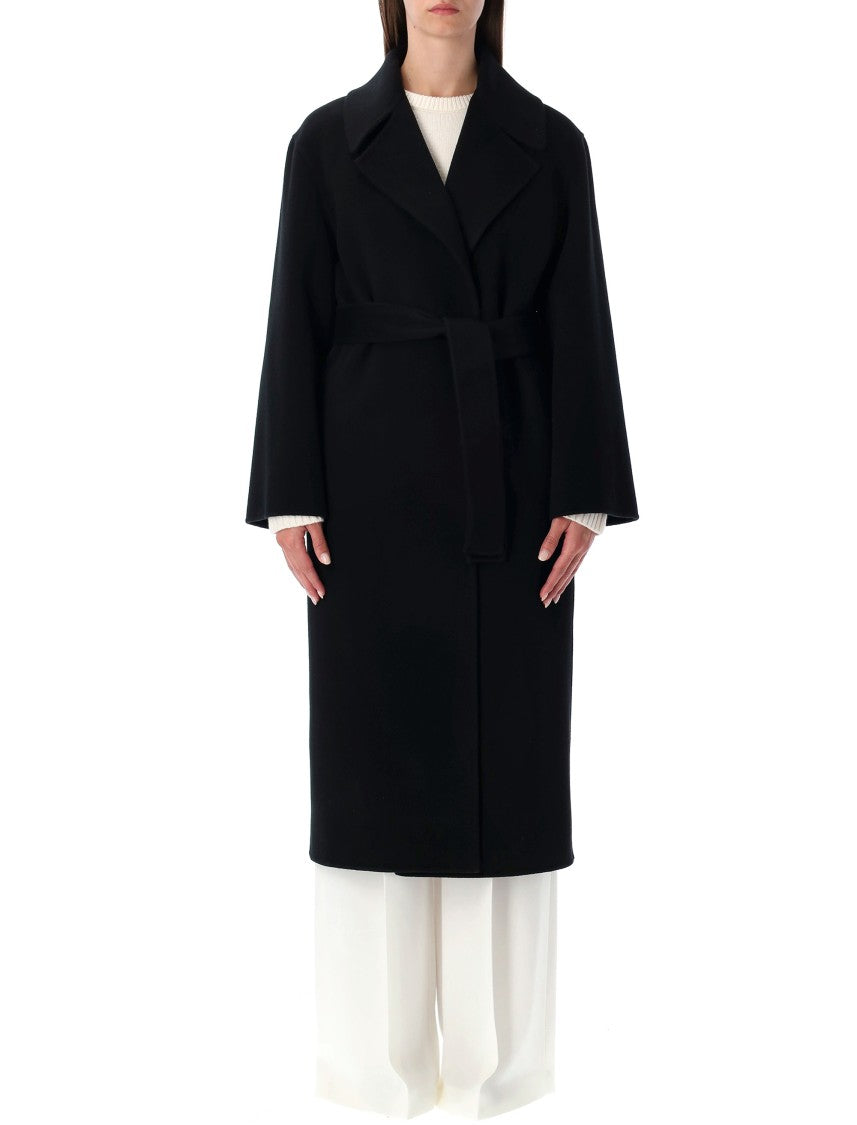 Alberta Ferretti Tailored Long Coat With Wide Lapels