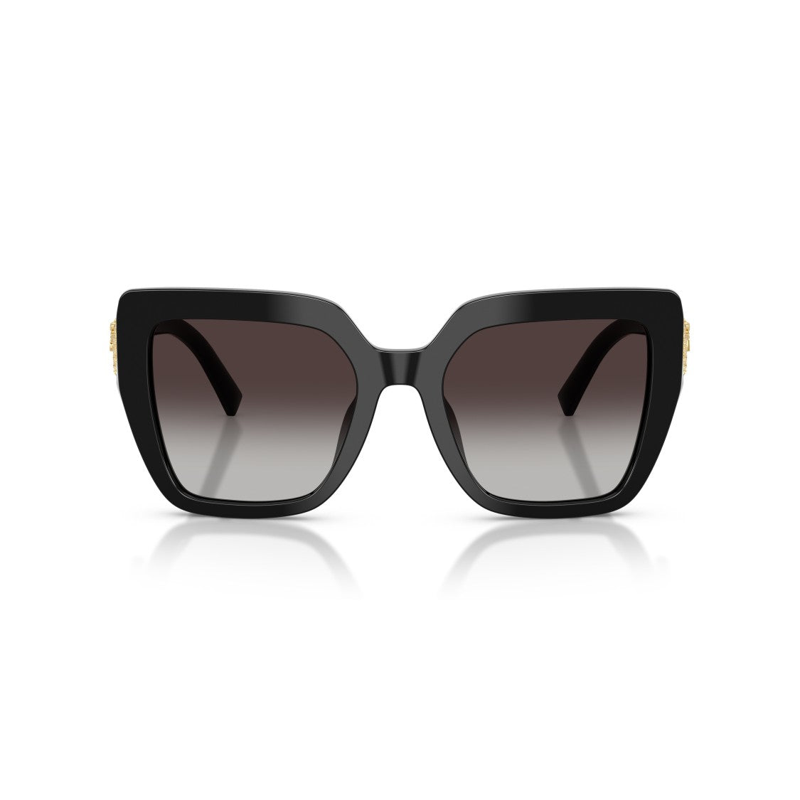Dolce & Gabbana Oversized Square Frame Sunglasses With Heart Accents