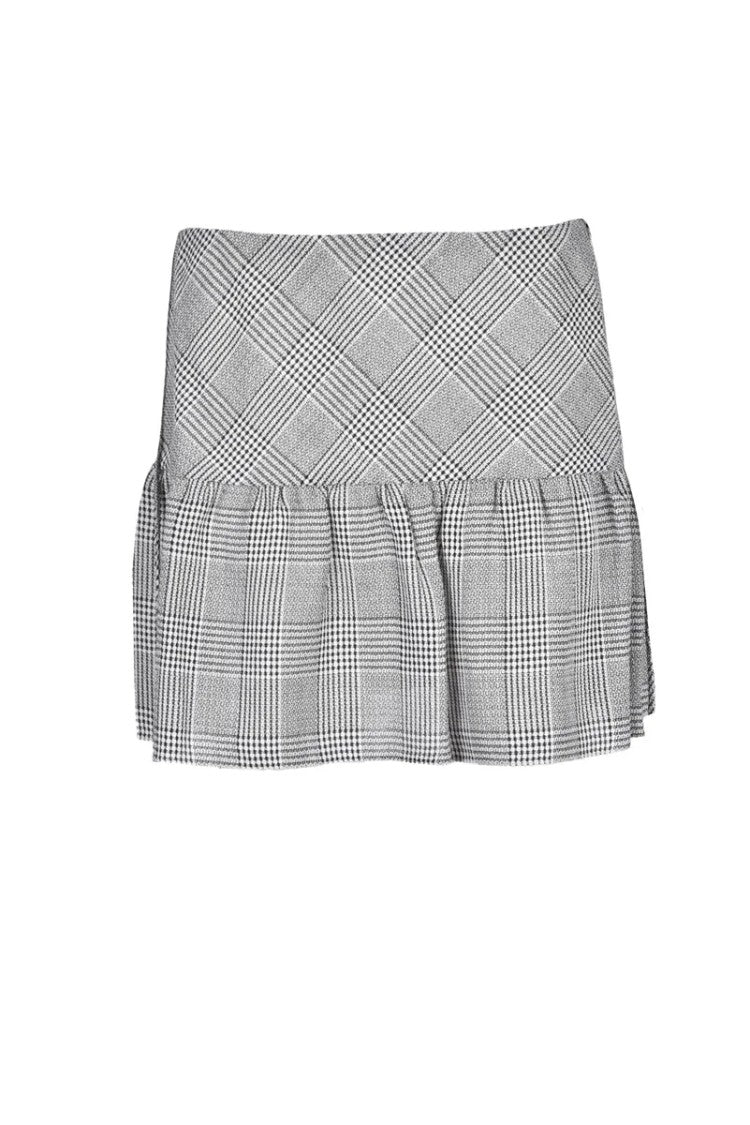 Alessandra Rich Mini Skirt - Black/White