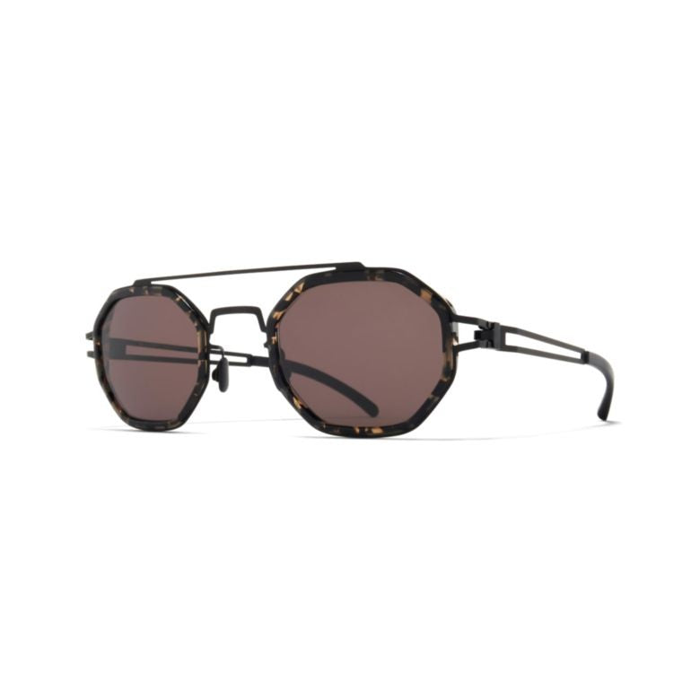 Mykita Octagonal Tortoiseshell Sunglasses With Openwork Temples