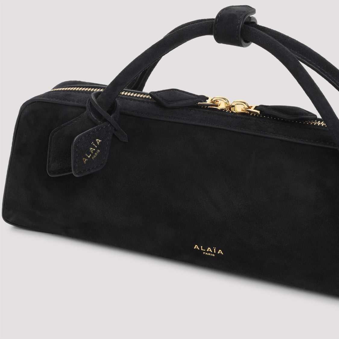 Alaïa Teckel Suede Clutch