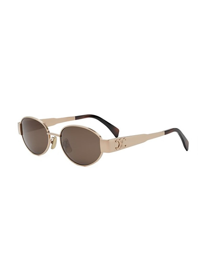 Celine Oval Cl40235u Metallic Finish Sunglasses