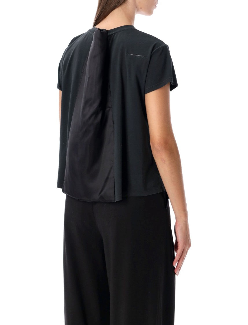 Mm6 By Maison Margiela Cotton Jersey T-Shirt With Unique Back Panel Detail