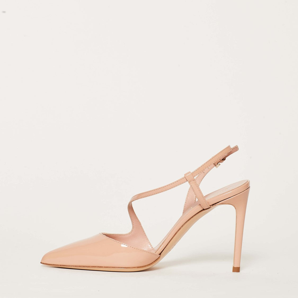 Ninalilou Powder Naplack Leather Chanel Pump