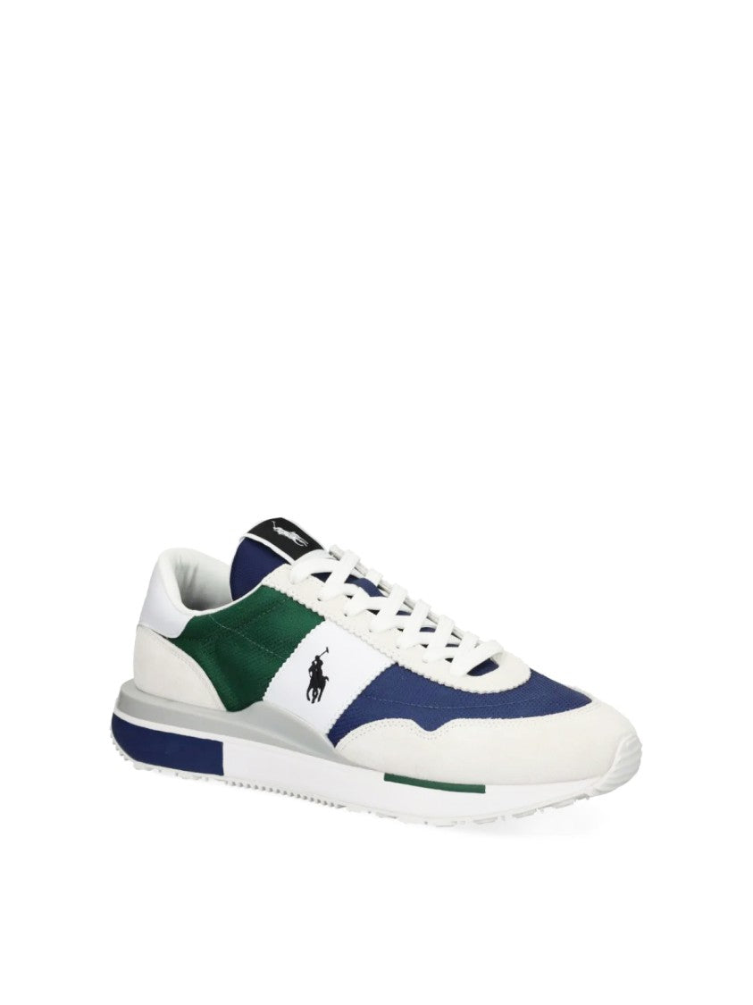 Polo Ralph Lauren Pp Logo Low-Top Sneakers With Color-Blocked Design