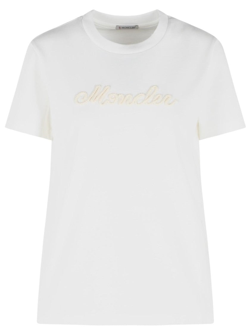 Moncler White Cotton T-Shirt