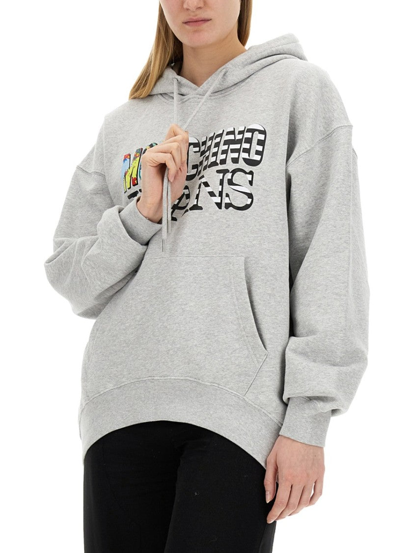 Moschino Oversized Grey Sweatshirt