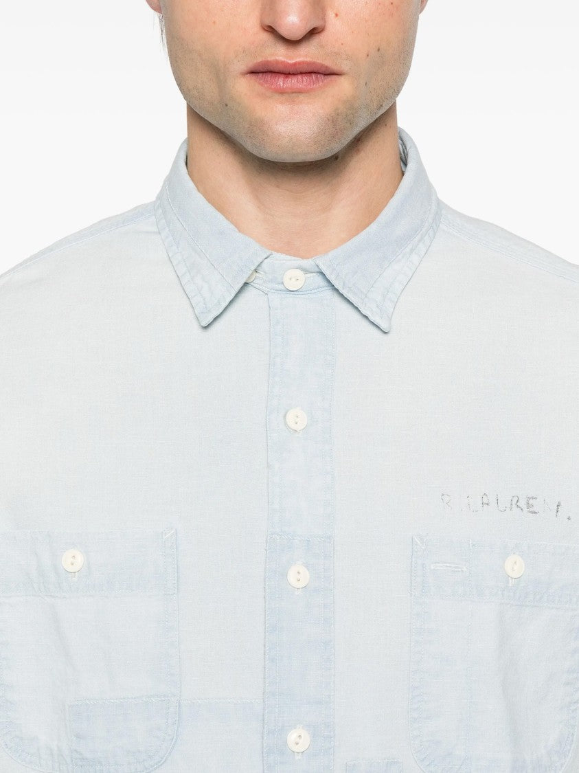 Polo Ralph Lauren Long-Sleeved Button-Down Shirt With Logo Detail