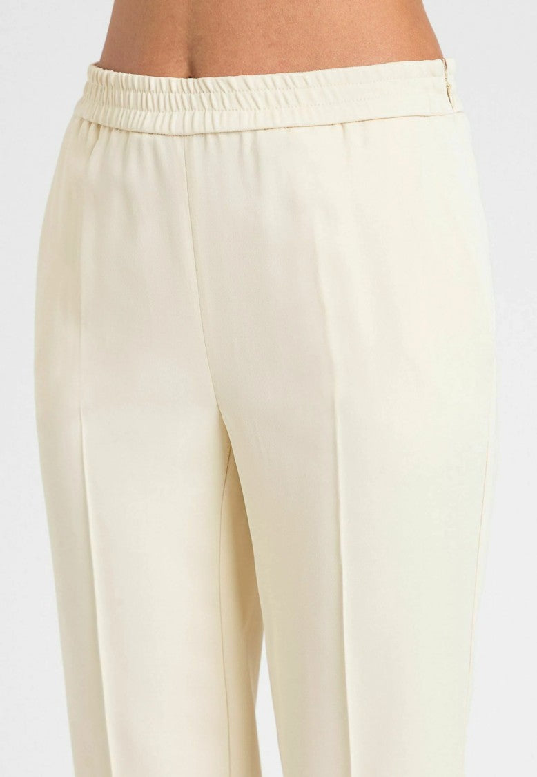 Twin-Set Wide-Leg Pants With Flared Silhouette And Tailored Crease