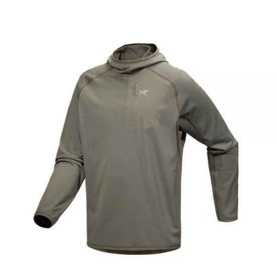 Arc'teryx Smooth Polyester Hooded Pullover With Zippered Chest Pocket