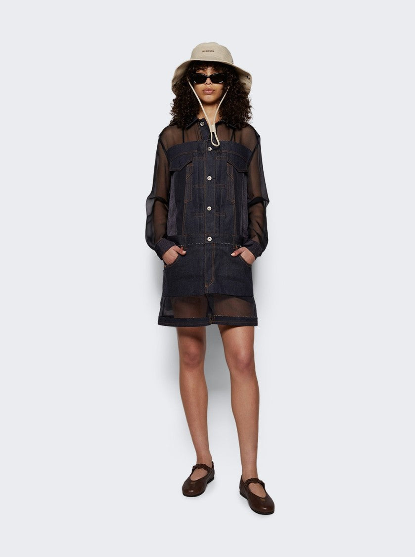 Jacquemus The De-Nîmes Denim Bucket Hat Off-White