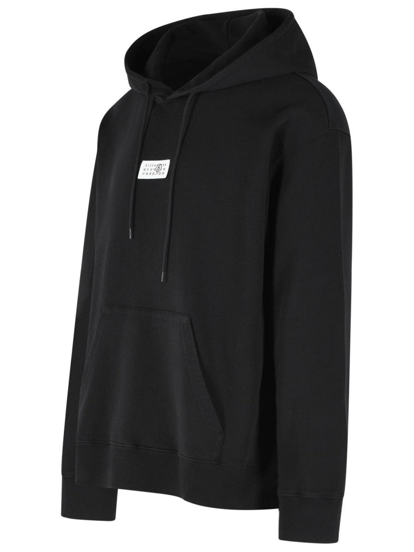 Mm6 By Maison Margiela Black Cotton Sweatshirt