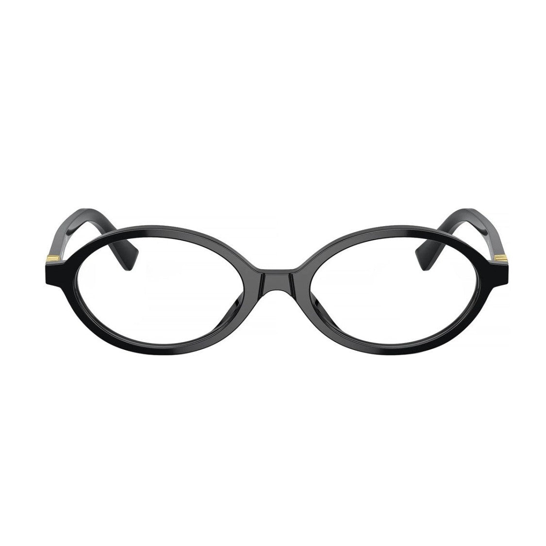 Miu Miu Black Regard Acetate Vertical Logo Oval Sunglasses