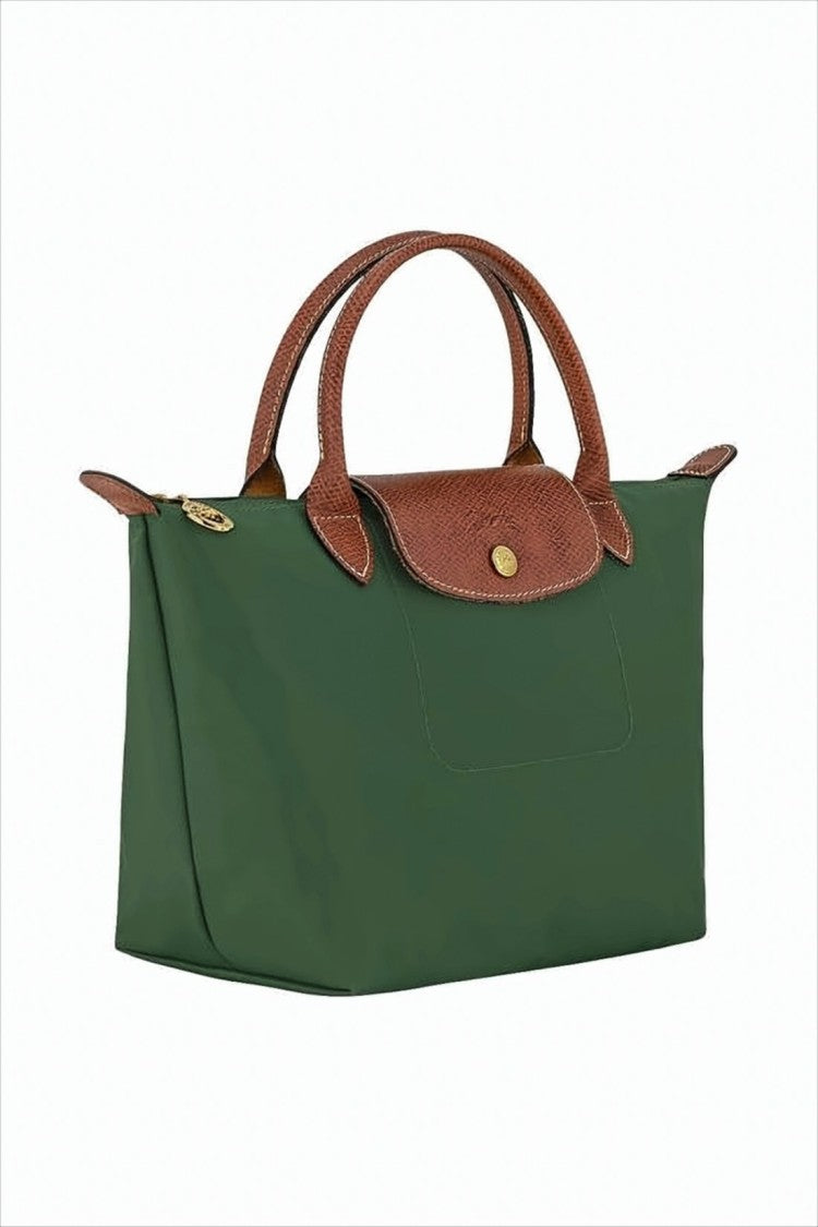 Longchamp Structured Deep Green Tote Bag