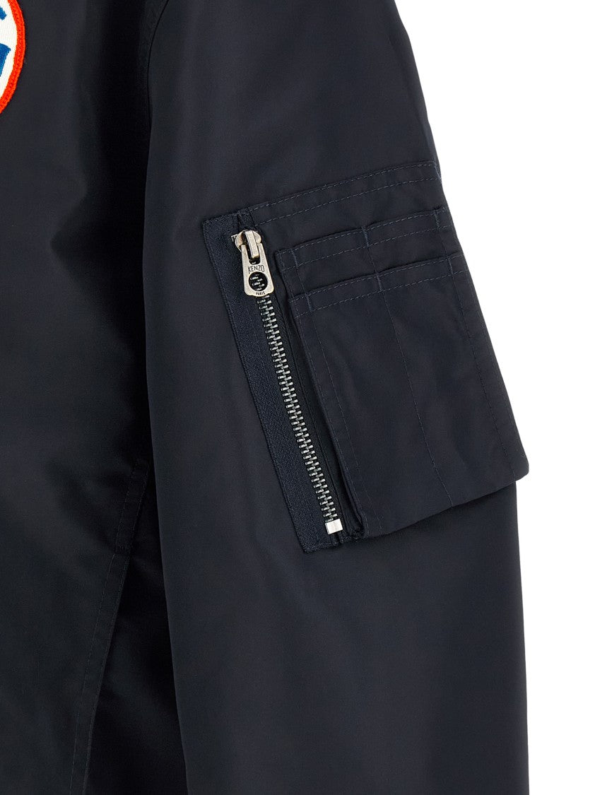 Kenzo 'Badges Collarless' Bomber Jacket