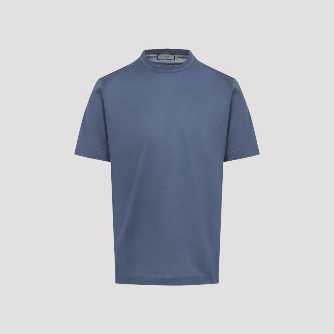 Canali Crew Neck T-Shirt With Subtle Stitching