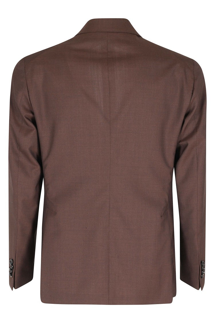 Tagliatore Montecarlo Brown Virgin Wool Two-Piece Suit