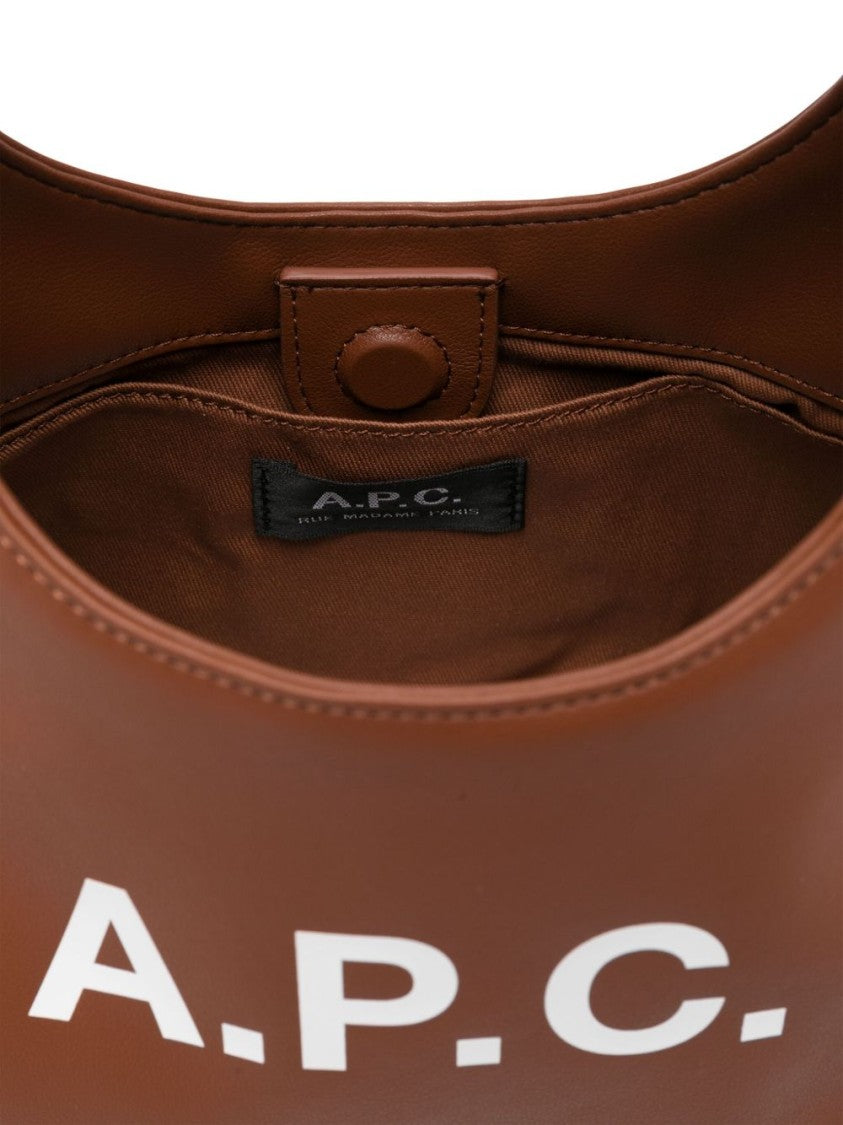 A.P.C. Cognac Brown Shoulder Bag