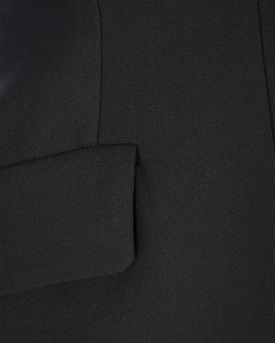 Sportmax Fitted Raised Collar Virgin Wool-Blend Jacket