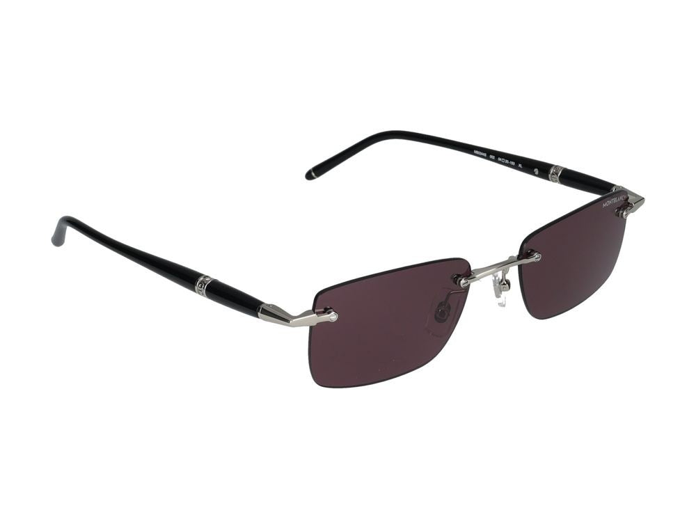 Montblanc Sunglasses Mb0344s 002 Silver Black Violet 54/20/150