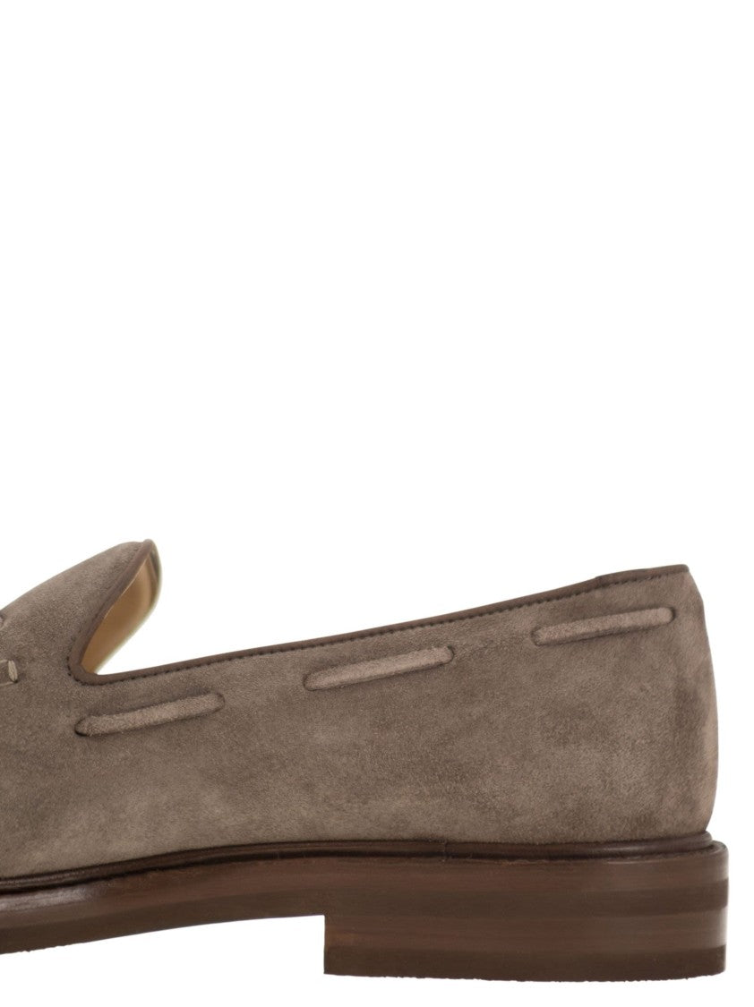 Brunello Cucinelli Suede Moccasins With Tassels