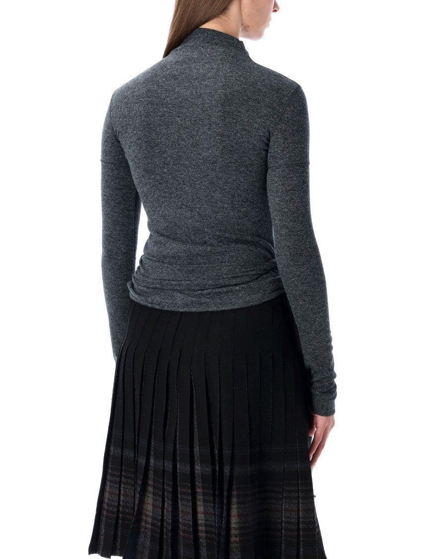 Low Classic Buttoned Wrap Tshirt