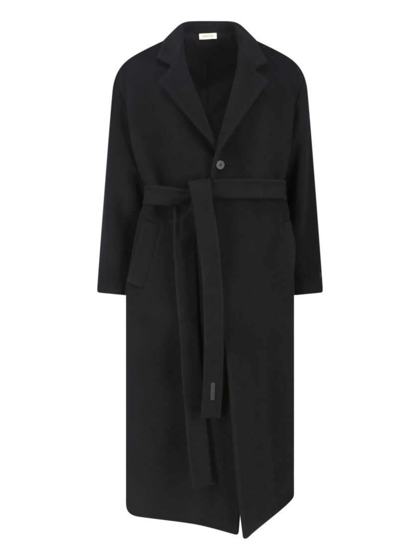 Fear Of God Virgin Wool Coat – Black