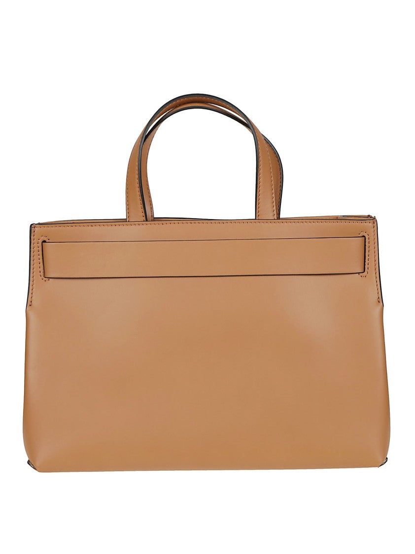 Lancel Brown Angele Medium Cow Leather Tote Bag