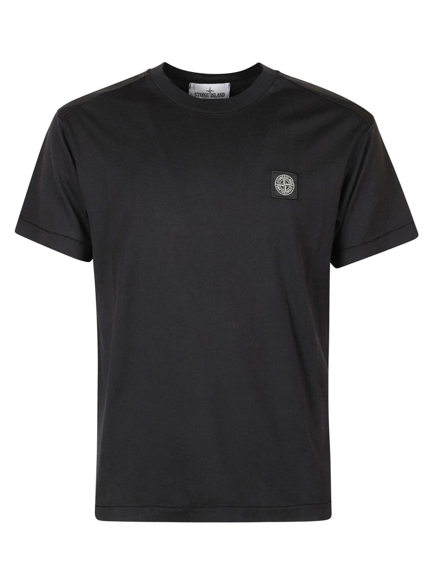 Stone Island Short-Sleeve Black T-Shirt