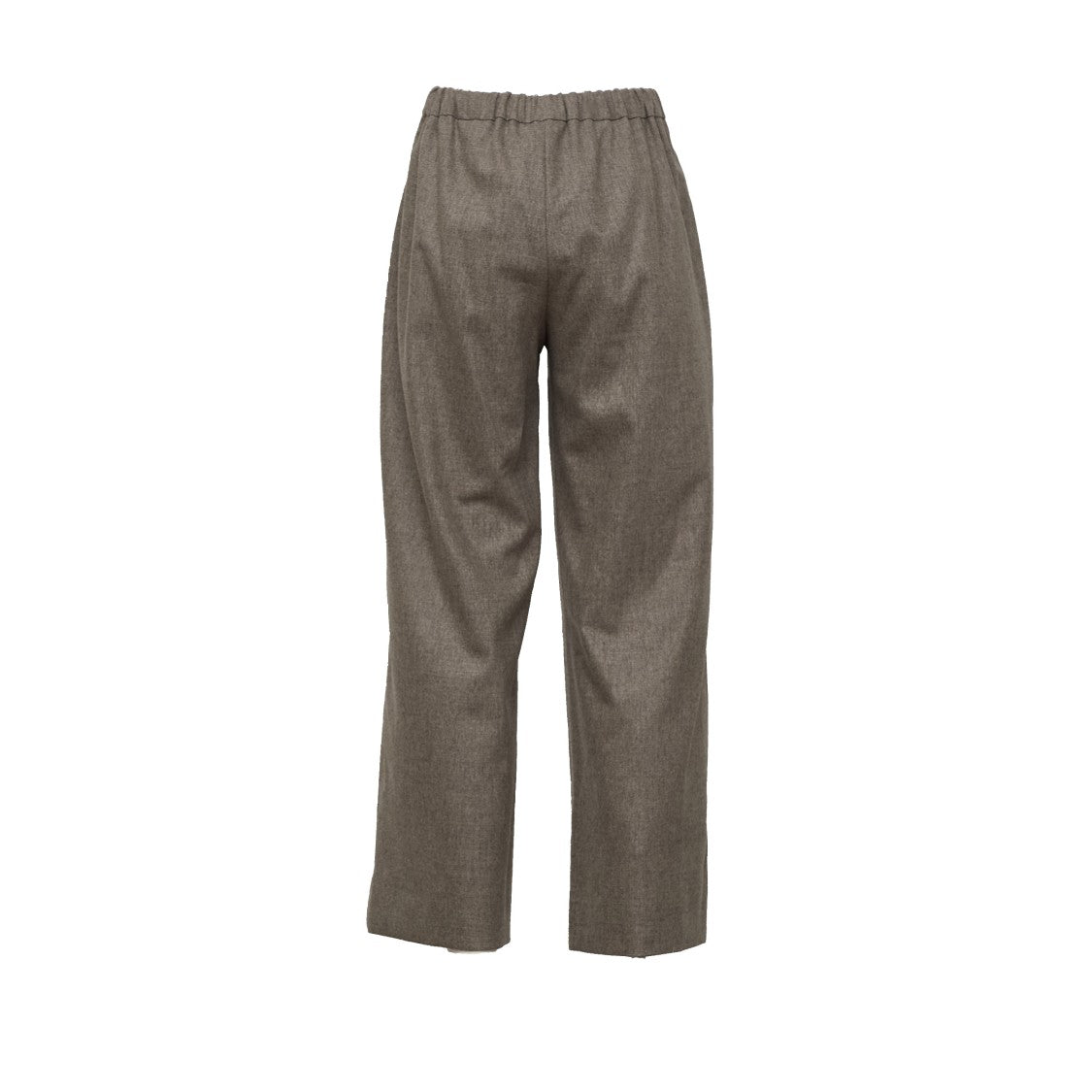 Max Mara Floria Elasticized Waist Wool Flannel Jogging Pants