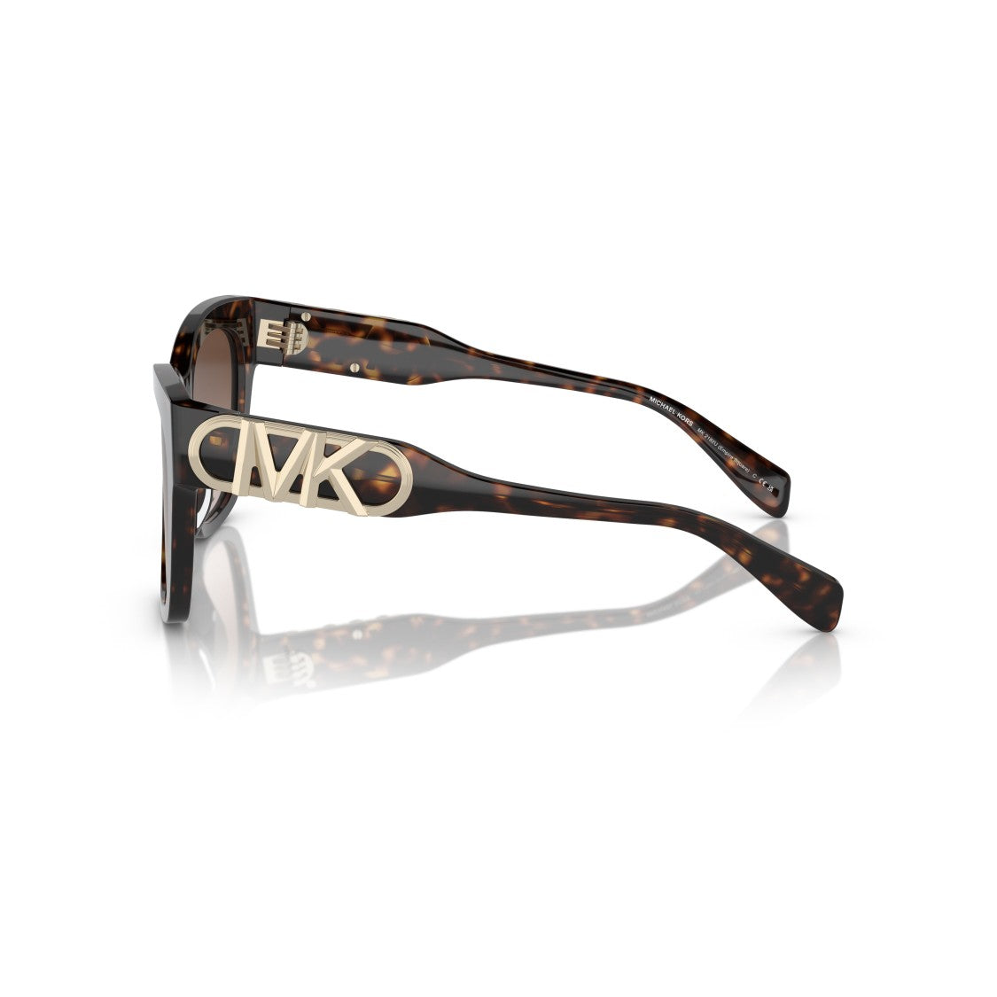 Michael Kors 0Mk2182u Oversized Tortoiseshell Acetate Sunglasses With Gold-Logo Temples