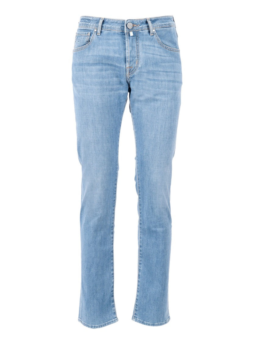 Jacob Cohen Light Blue Nick Denim Straight-Leg Pants