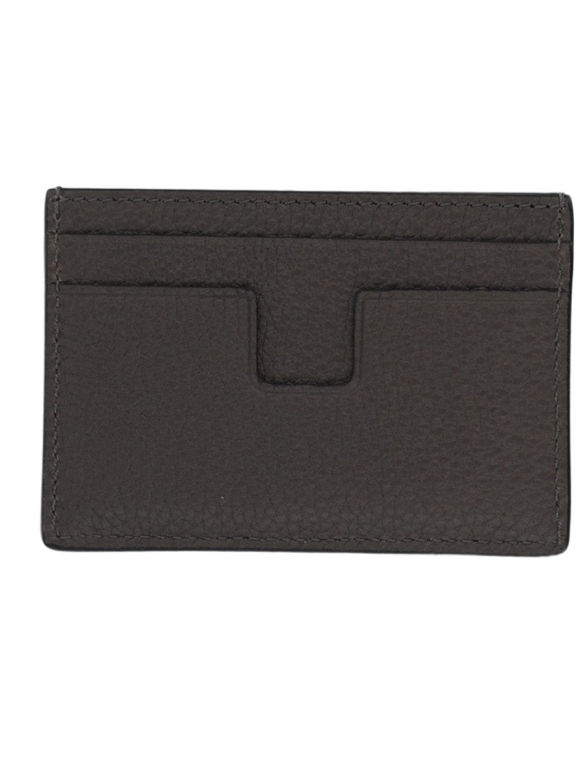 Tom Ford Textured Calf Leather Embossed Logo Cardholder