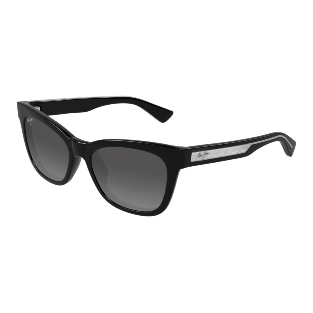 Maui Jim Silver Mj0689s Glossy Rectangular Sunglasses