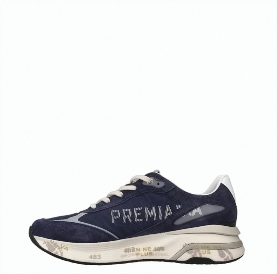 Premiata Blue Moerun Lace Up Sneakers