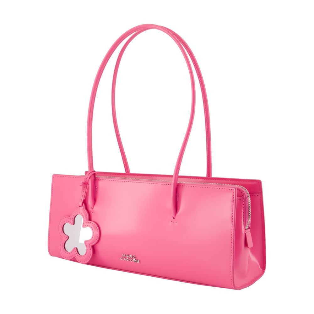 Marc Jacobs Mirror Satchel Shoulder Bag With Flower Charm