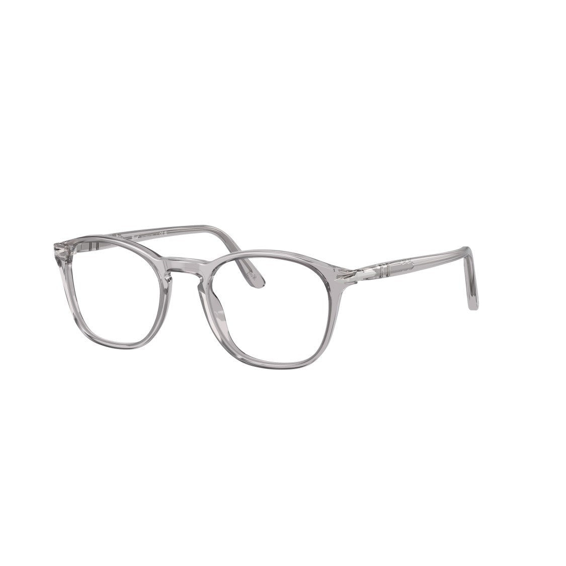 Persol 0Po3007v Translucent Acetate Eyeglasses With Smoky Grey Tint