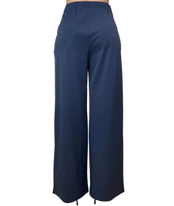Max Mara Wide-Leg Technical Jersey Trousers With Adjustable Waistband